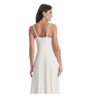 Vestido Longo Com Prega Constanza - Imagem 2 - Mobile