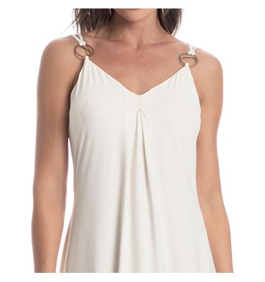 Vestido Longo Com Prega Constanza - Imagem 5 - Mobile