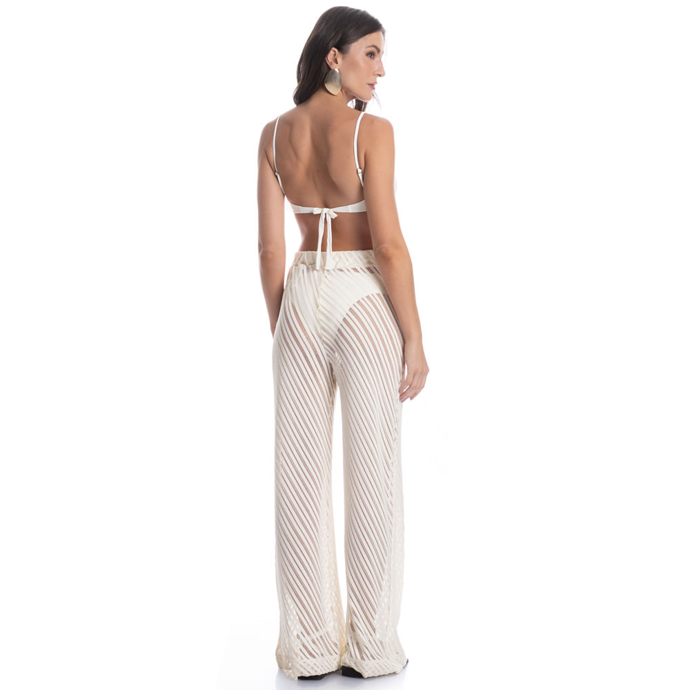 Calça Feminina Ampla Rendão Safari - Imagem 4 - Mobile