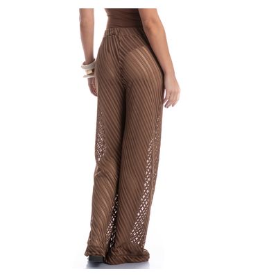 Calça Feminina Ampla Rendão Safari - Imagem 2 - Mobile