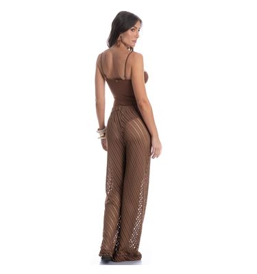 Calça Feminina Ampla Rendão Safari - Imagem 4 - Mobile