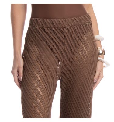Calça Feminina Ampla Rendão Safari - Imagem 5 - Mobile