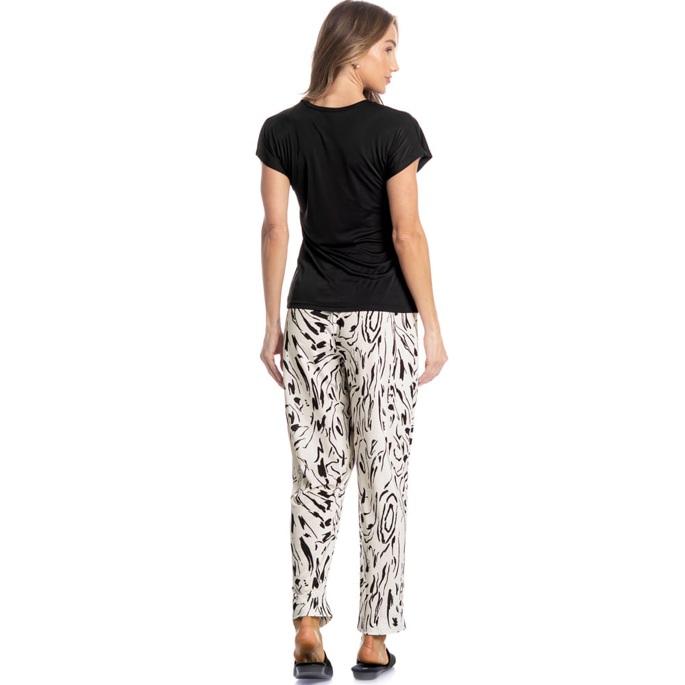 Pijama Feminino Cropped Nero - Imagem 4 - Mobile
