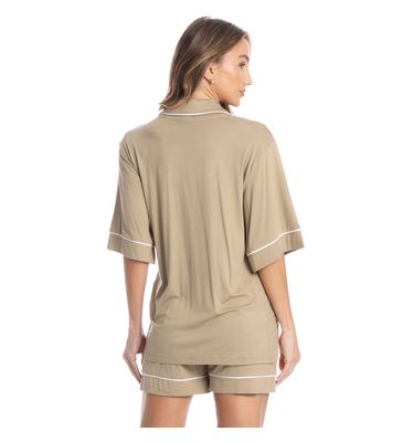 Pijama Feminino Curto Americano Samantha - Imagem 2 - Mobile