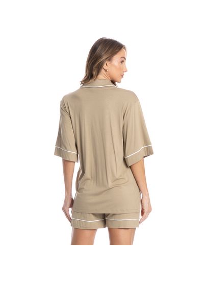 Pijama Feminino Curto Americano Samantha - Imagem 2 - Desktop