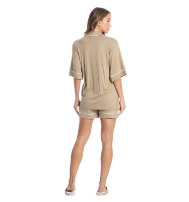 Pijama Feminino Curto Americano Samantha - Imagem 4 - Mobile