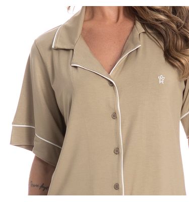 Pijama Feminino Curto Americano Samantha - Imagem 5 - Mobile