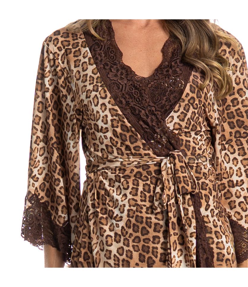 Robe Feminino Longo Com Renda Ágatha - Imagem 5 - Desktop