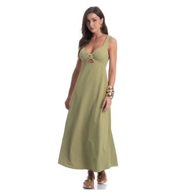 Vestido Com Fivela Verdini - Imagem 3 - Mobile