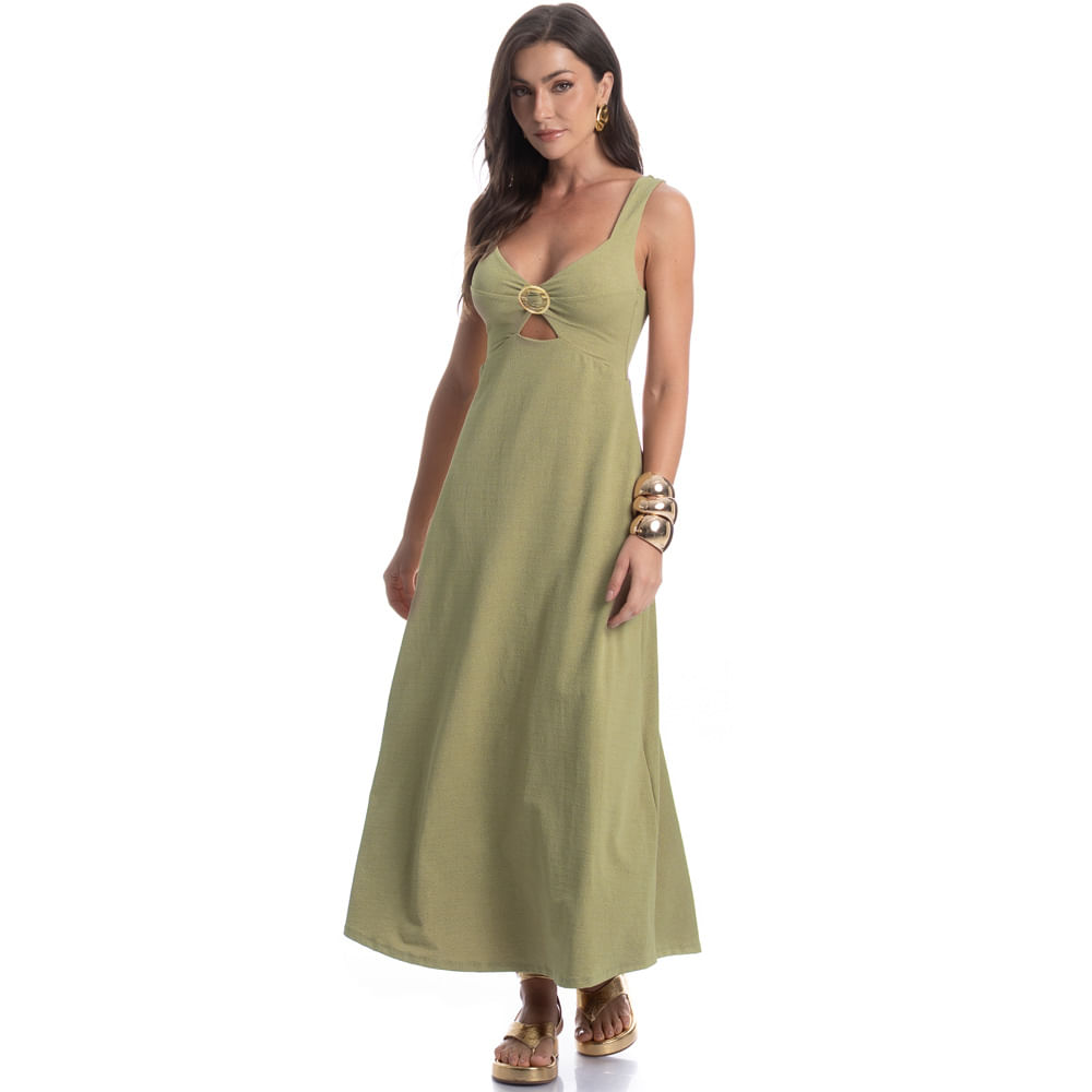 Vestido Com Fivela Verdini - Imagem 3 - Mobile