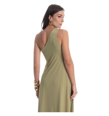 Vestido Verdini Assimétrico Com Fivela - Imagem 2 - Mobile