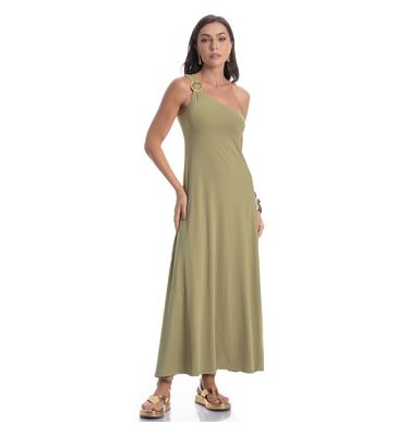 Vestido Verdini Assimétrico Com Fivela - Imagem 3 - Mobile