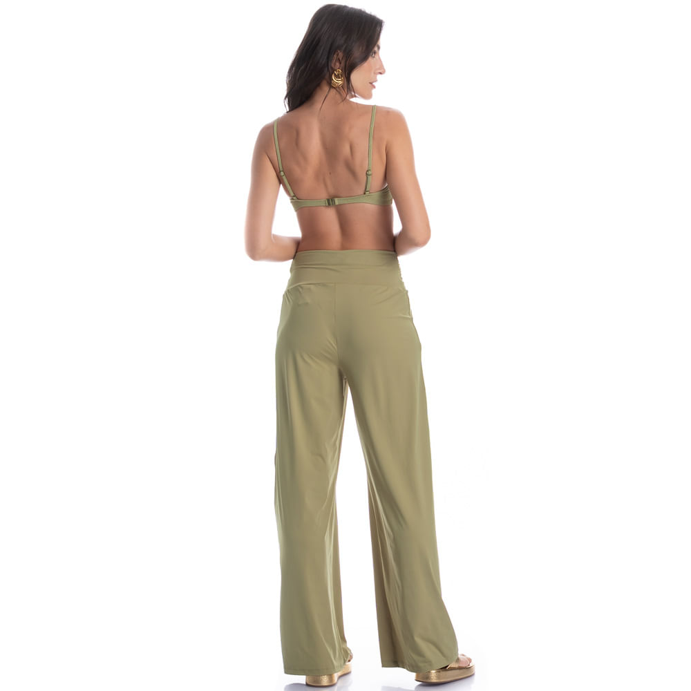 Calça Feminina Com Cós Frontal Franzido Verdini - Imagem 4 - Mobile