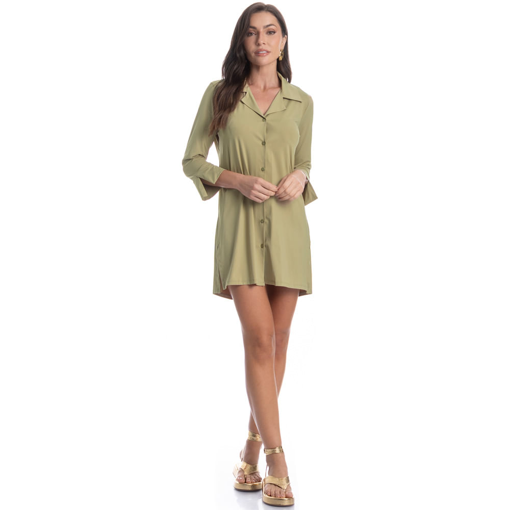 Camisa Feminina Abotoada Verdini - Imagem 3 - Mobile
