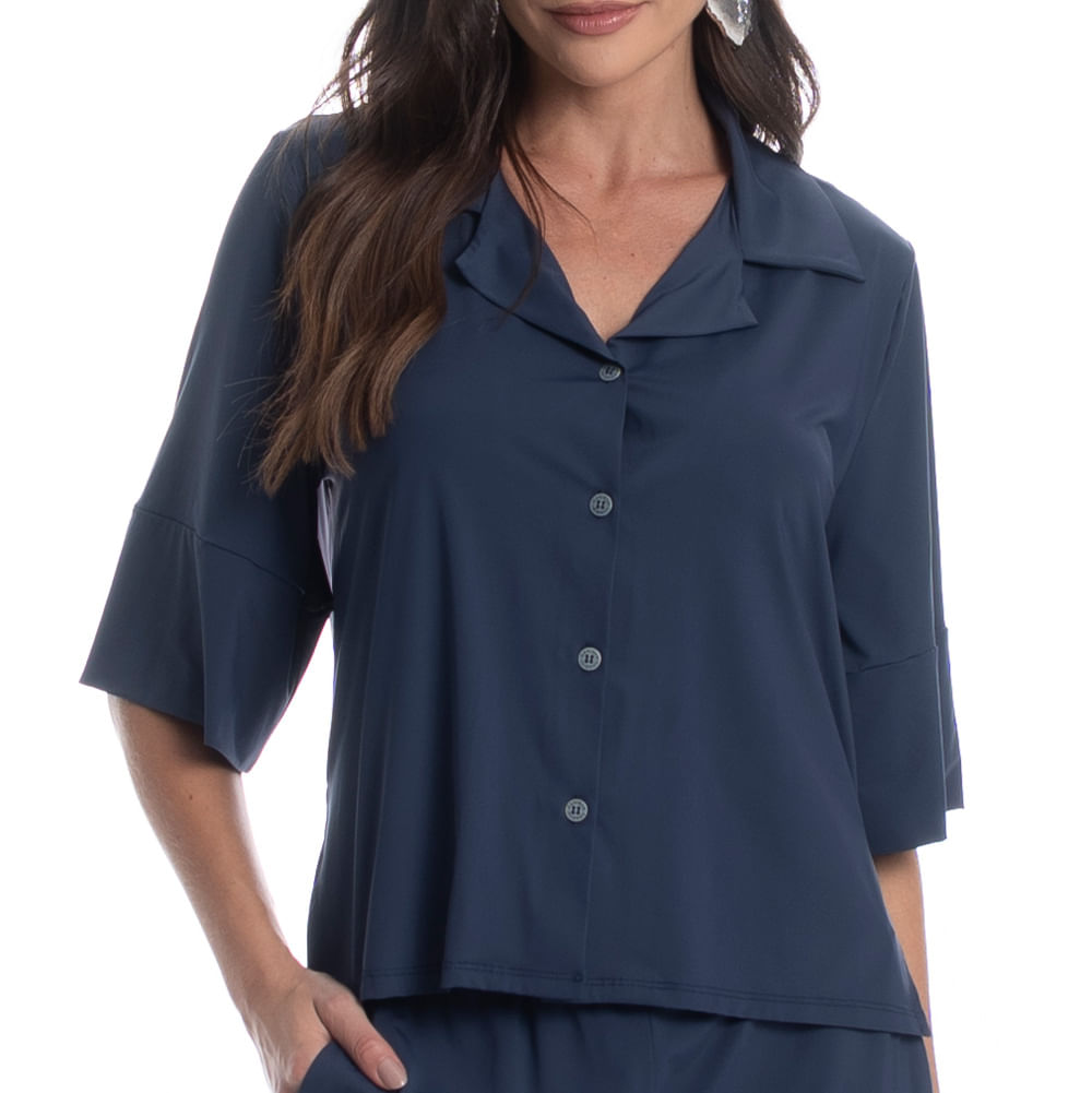 Camisa Feminina Curta Breeze - Imagem 5 - Mobile