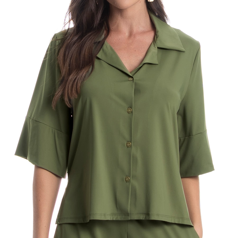 Camisa Feminina Curta Breeze - Imagem 5 - Mobile