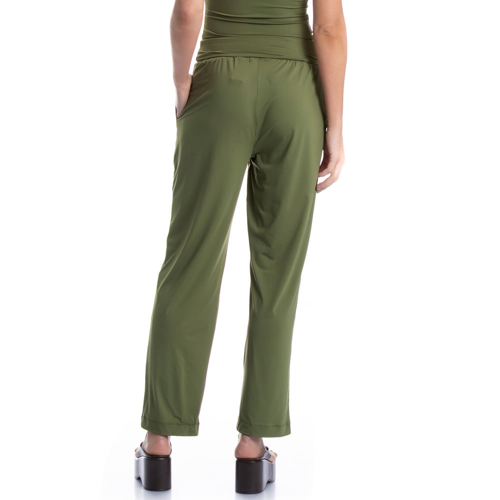 Calça Feminina Com Bolso Breeze Verde - Imagem 2