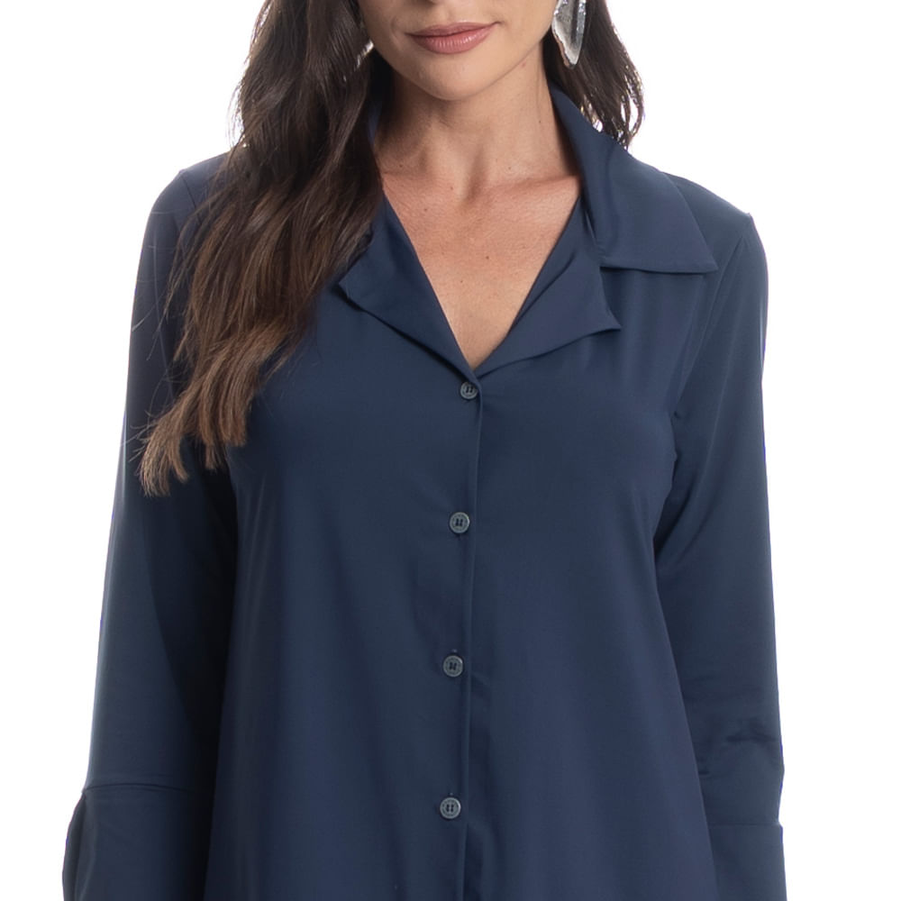 Camisa Feminina Abotoada Breeze - Imagem 5 - Mobile