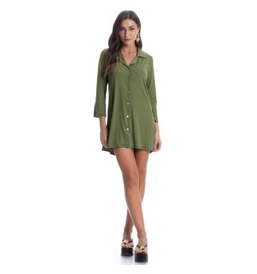 Camisa Feminina Abotoada Breeze - Imagem 3 - Mobile
