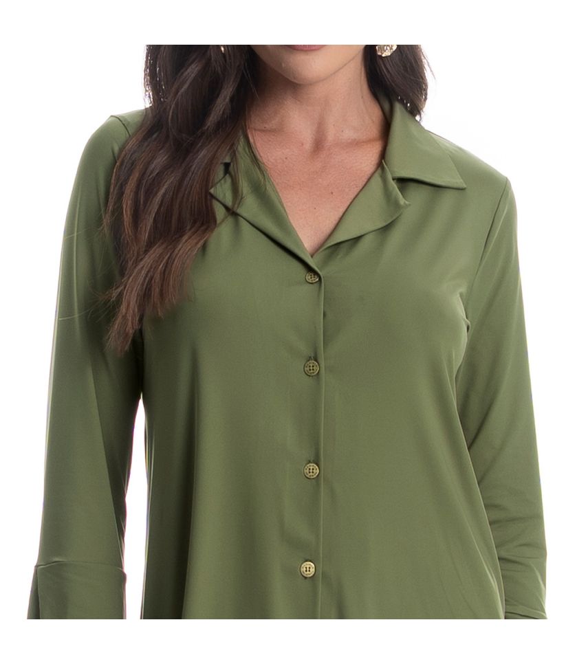 Camisa Feminina Abotoada Breeze - Imagem 5 - Desktop