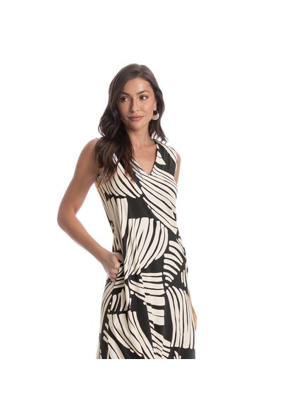 Vestido Com Bolso Mistral Preto - Imagem 1