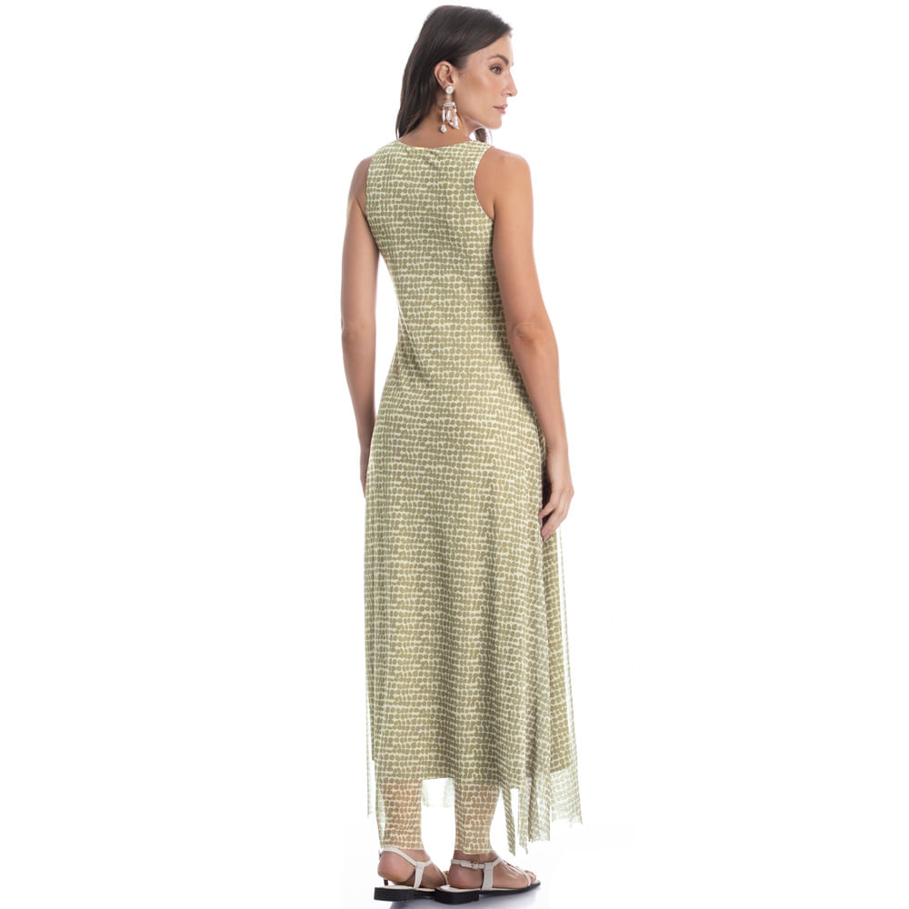 Vestido Evasê De Tule Conchas - Imagem 4 - Mobile