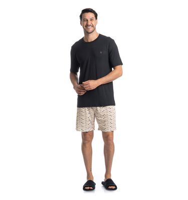 Pijama Curto Masculino Netuno - Imagem 3 - Mobile