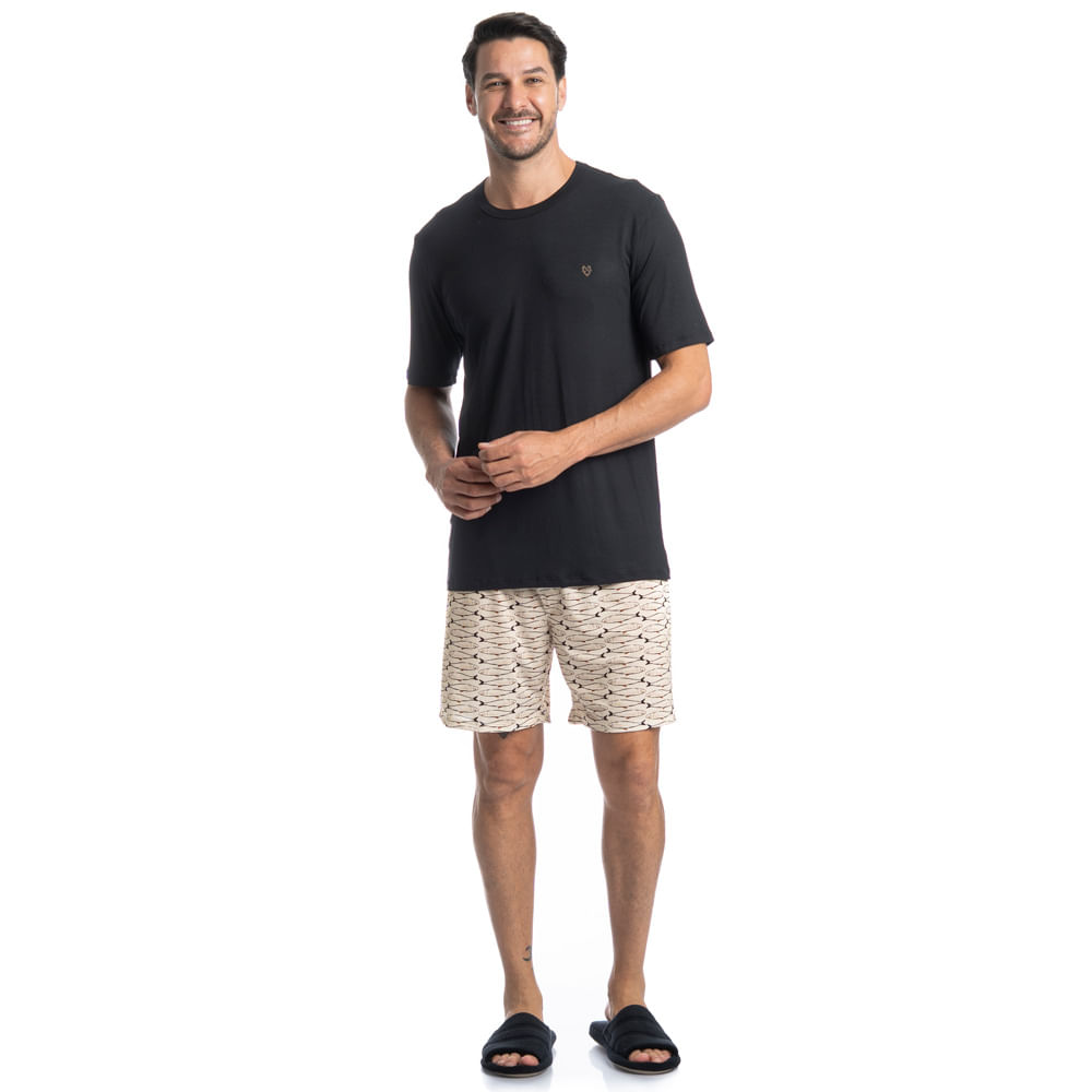 Pijama Curto Masculino Netuno - Imagem 3 - Mobile