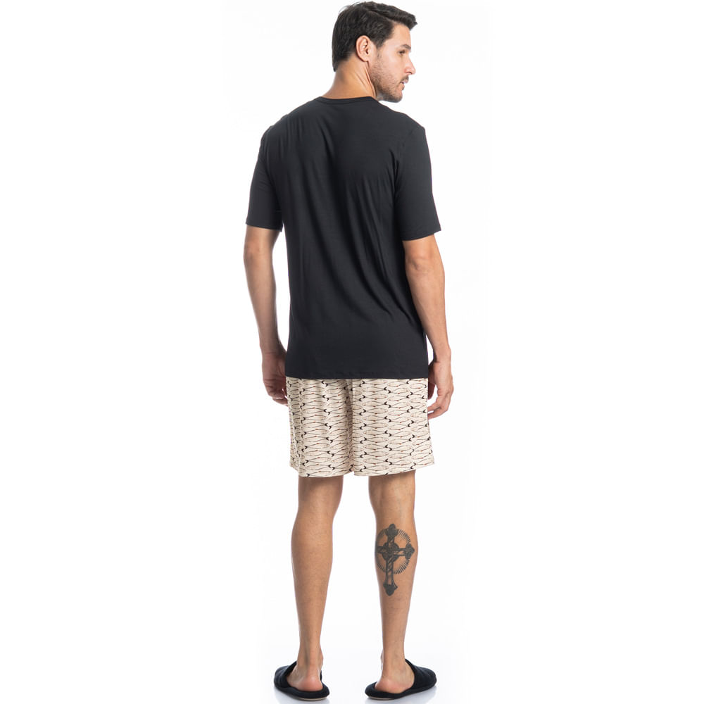 Pijama Curto Masculino Netuno - Imagem 4 - Mobile