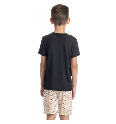 Pijama Curto Masculino Infantil Netuno - Imagem 2 - Mobile