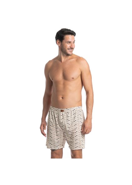 Boxer Masculina Netuno Tombini Preto - Imagem 1