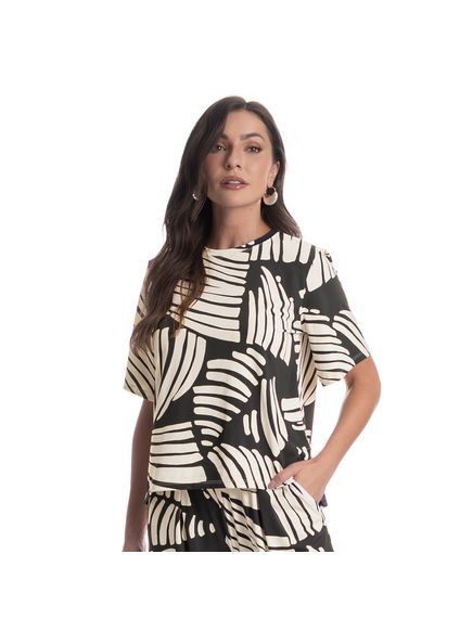 Blusa Ampla Feminina Mistral Preto - Imagem 1