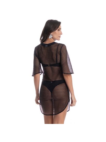 Vestido Curto Com Manga Arena - Imagem 2 - Desktop