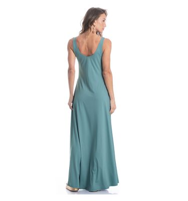 Vestido Longo Com Prega Serena - Imagem 4 - Mobile