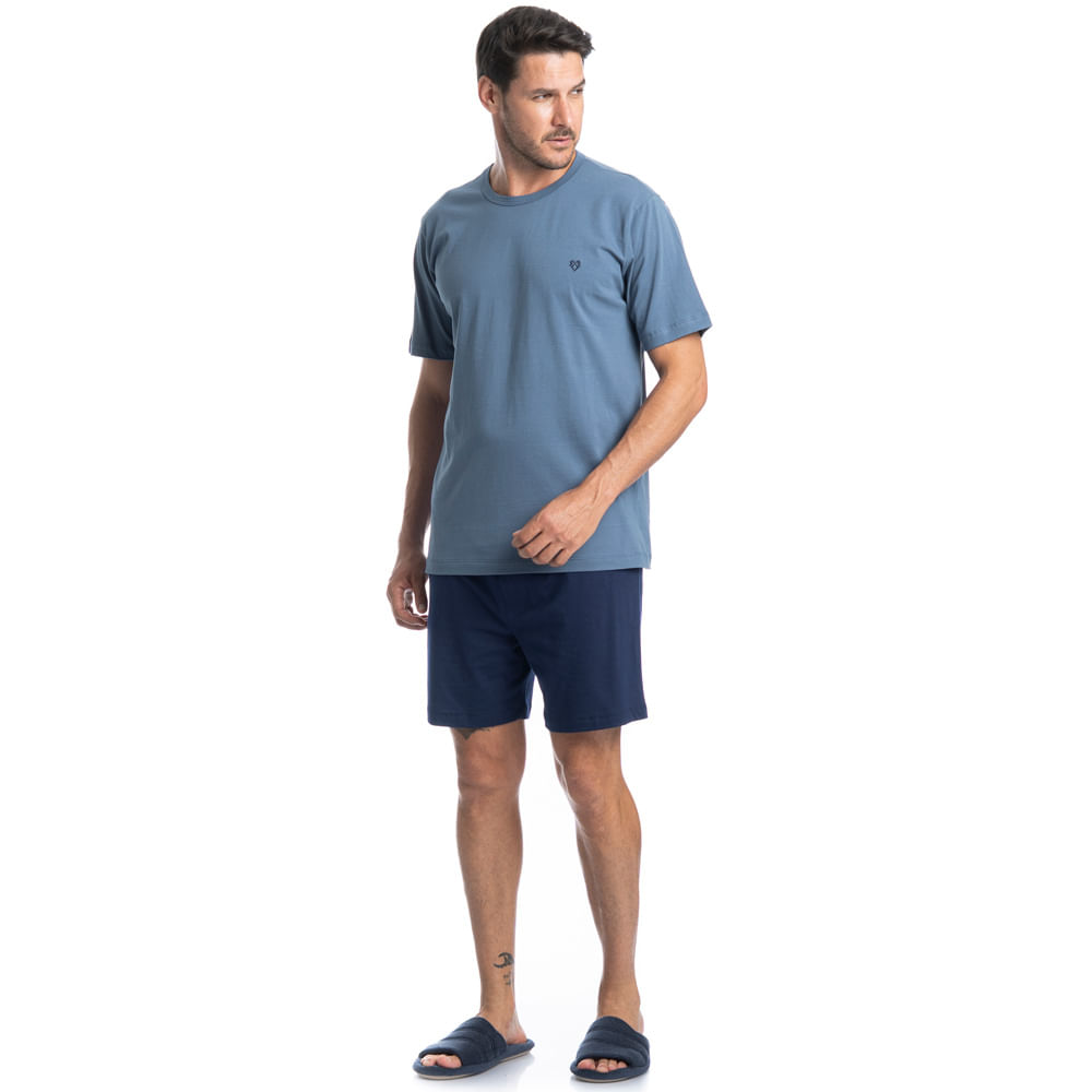Pijama Masculino Curto Eric Tombini - Imagem 3 - Mobile