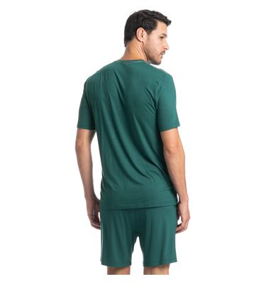 Pijama Masculino Curto Com Bolso Lucca Tombini - Imagem 2 - Mobile