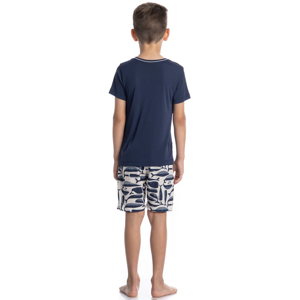 Pijama Masculino Curto Infantil Clóvis Tombini - Imagem 4 - Mobile