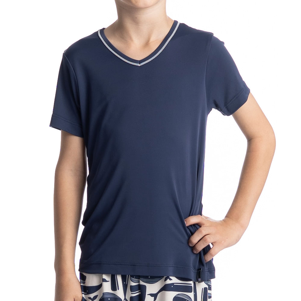 Pijama Masculino Curto Infantil Clóvis Tombini - Imagem 5 - Mobile