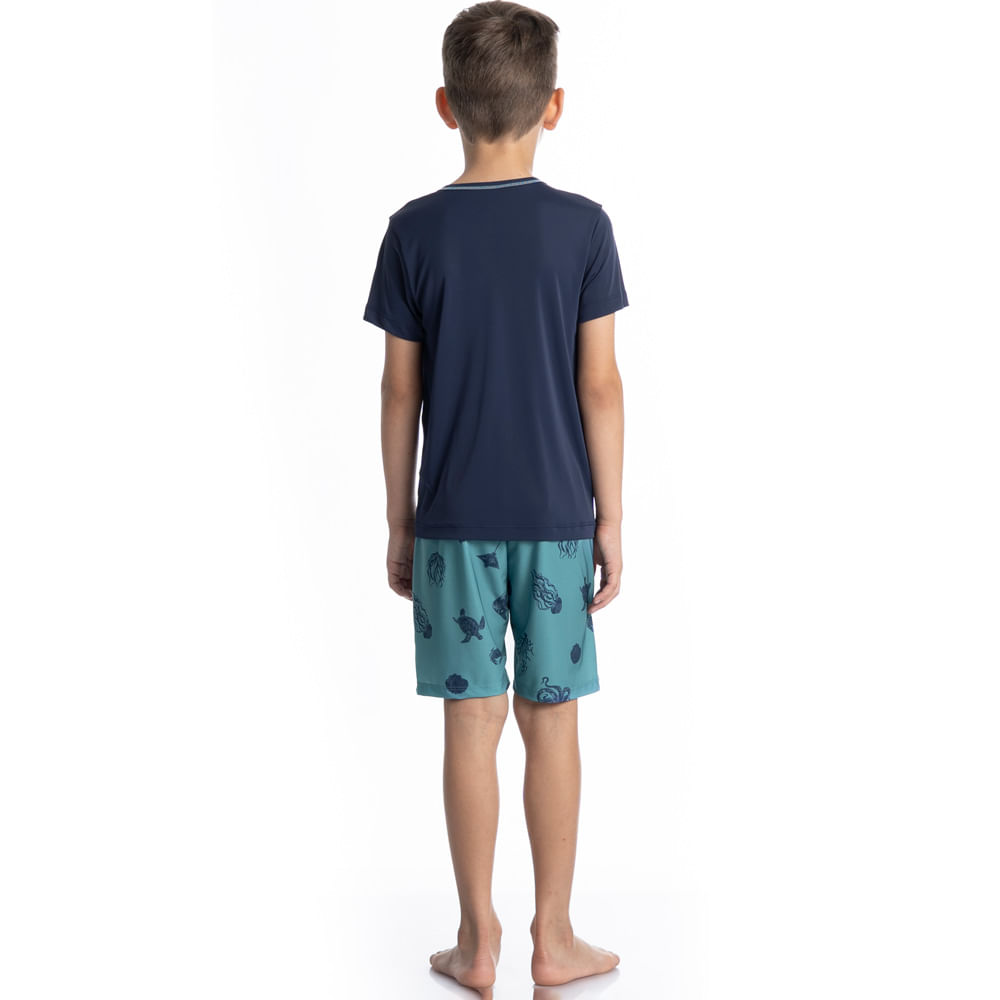 Pijama Masculino Curto Infantil Clóvis Tombini - Imagem 4 - Mobile