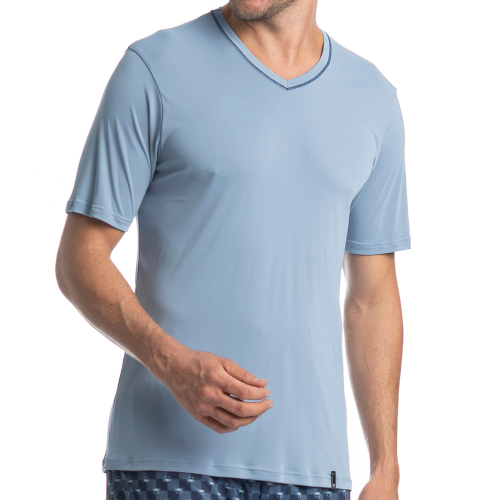 Pijama Masculino Curto Estampado Clóvis Tombini - Imagem 5 - Mobile