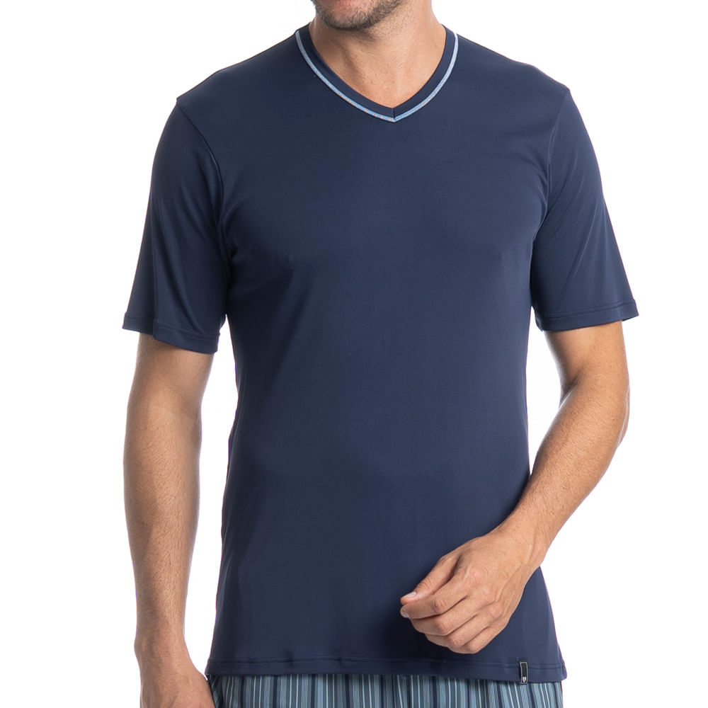 Pijama Masculino Curto Estampado Clóvis Tombini - Imagem 5 - Mobile