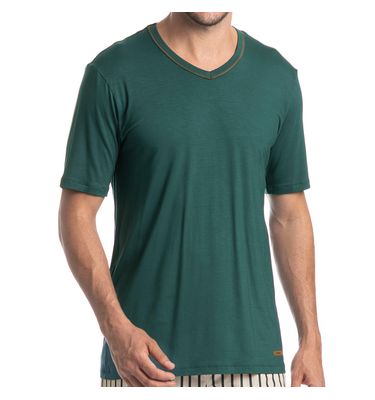 Pijama Masculino Longo Manga Curta Tombini - Imagem 5 - Mobile