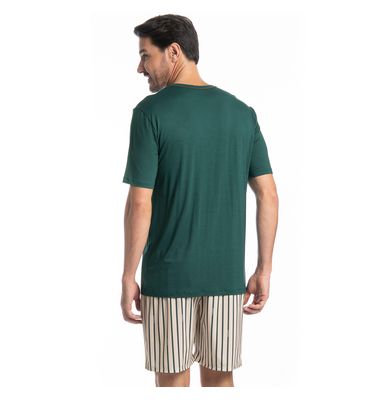 Pijama Masculino Curto Tombini - Imagem 2 - Mobile