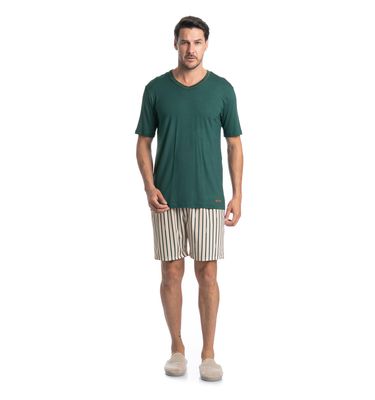 Pijama Masculino Curto Tombini - Imagem 3 - Mobile