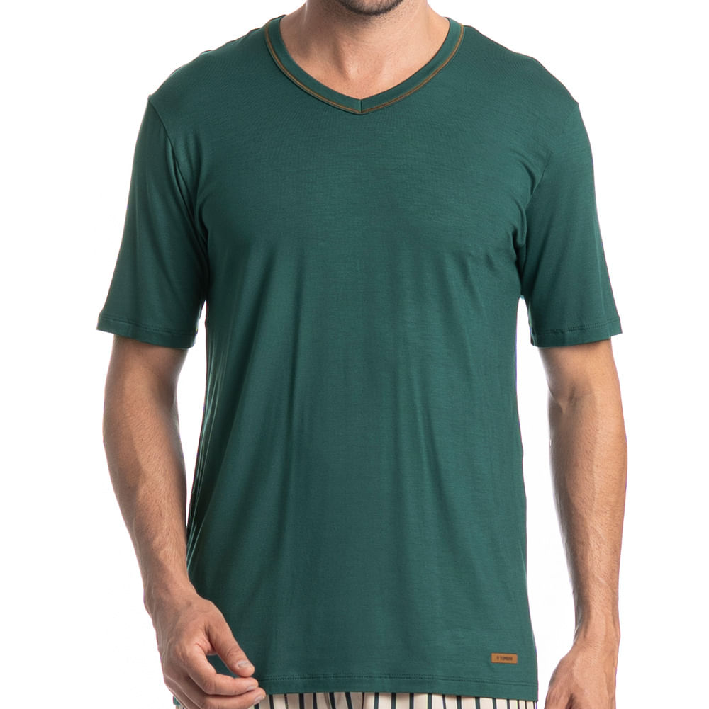 Pijama Masculino Curto Tombini - Imagem 5 - Mobile