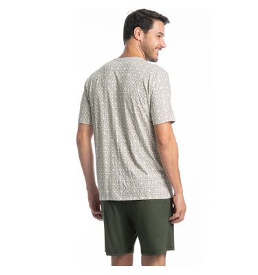 Pijama Masculino Curto Americano Apolo Tombini - Imagem 2 - Mobile