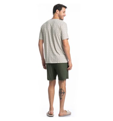 Pijama Masculino Curto Americano Apolo Tombini - Imagem 4 - Mobile