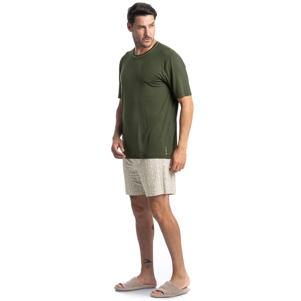 Pijama Masculino Curto Apolo Tombini - Imagem 3 - Mobile