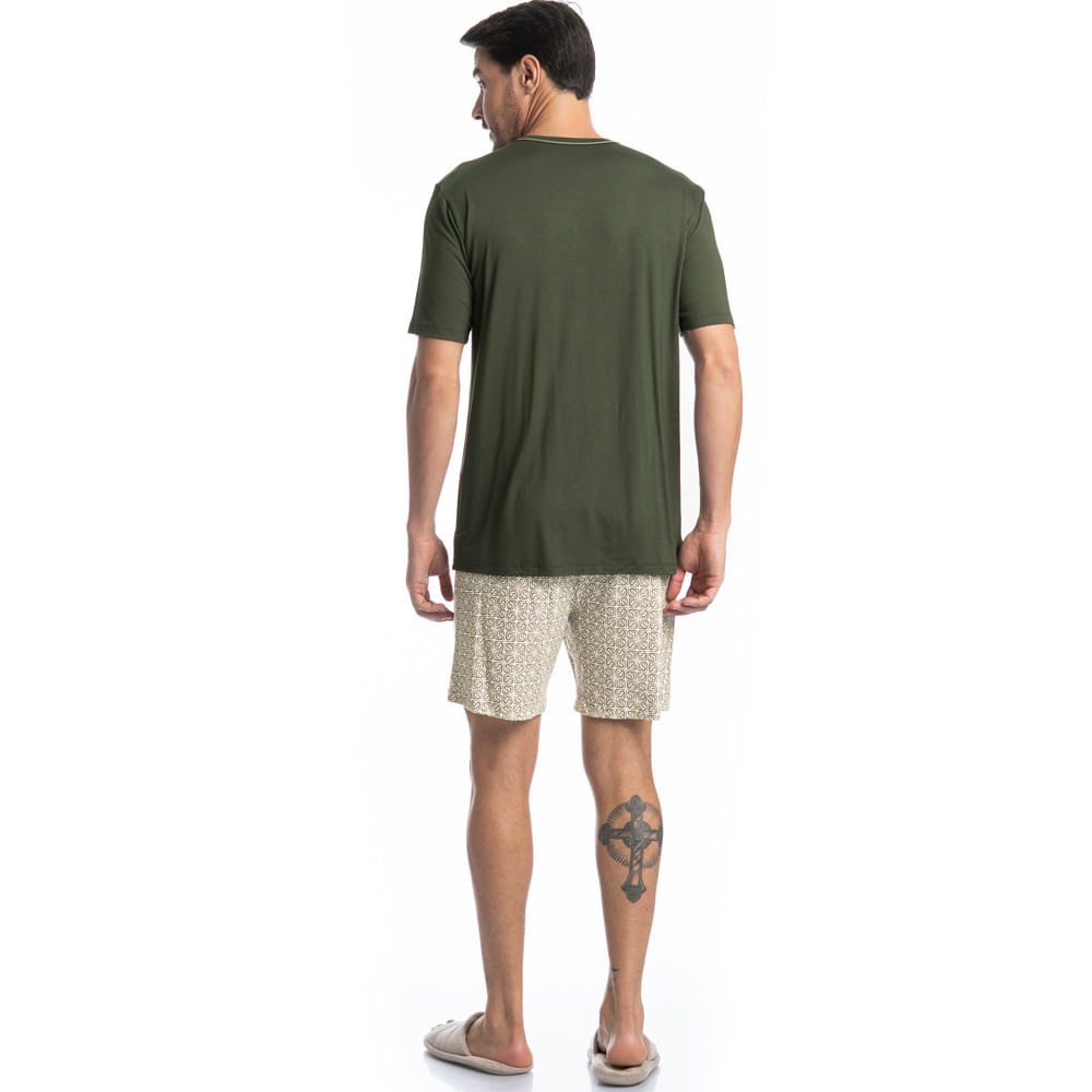 Pijama Masculino Curto Apolo Tombini - Imagem 4 - Mobile