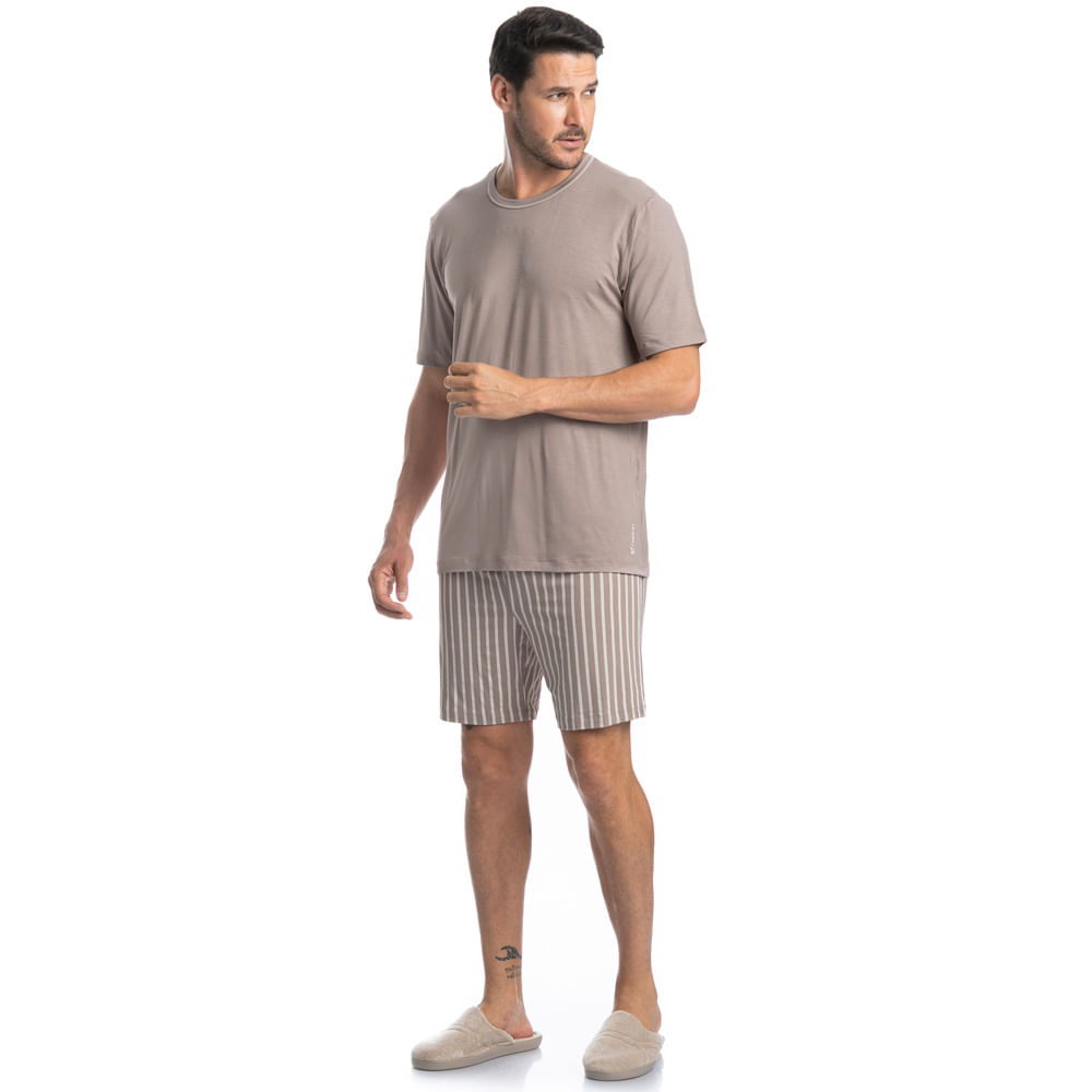 Pijama Masculino Curto Mateo Tombini - Imagem 3 - Mobile